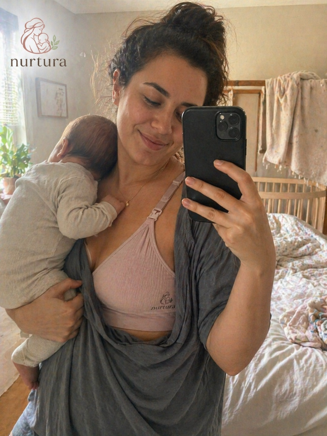 Nurtura™ Nursing Comfort Bra – 3 Pack